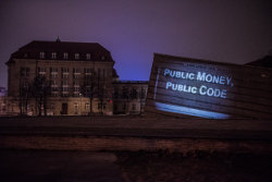 Public Money Public Code projection on the Ministry for Economic Affairs and Energy