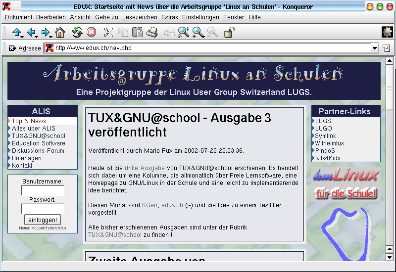 Abbildung 2: Titelseite von edux.ch