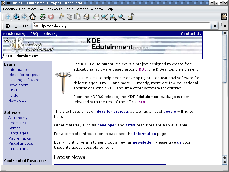 Screenshot 3: KDE Edutainment