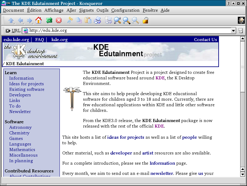 Capture d'écran 3 : KDE Éducation