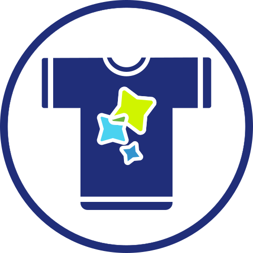 Icon of a T-shirt with FSFE logo