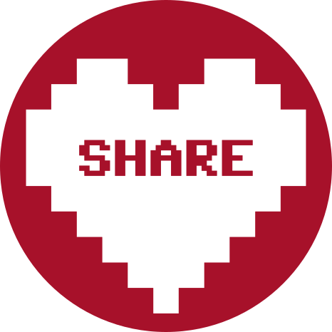 قلب ILoveFS مع كلمة “share”