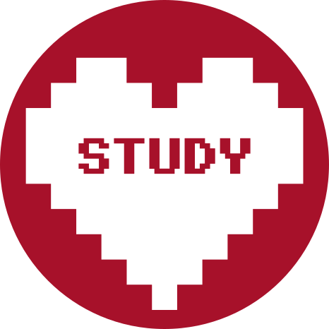 قلب ILoveFS مع كلمة “study”
