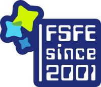 Logo of 20 anos da FSFE