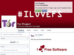 Tor facebooks #ilovefs